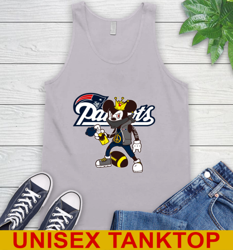 New England Patriots NFL Football Mickey Peace Sign Sports Tank Top 4