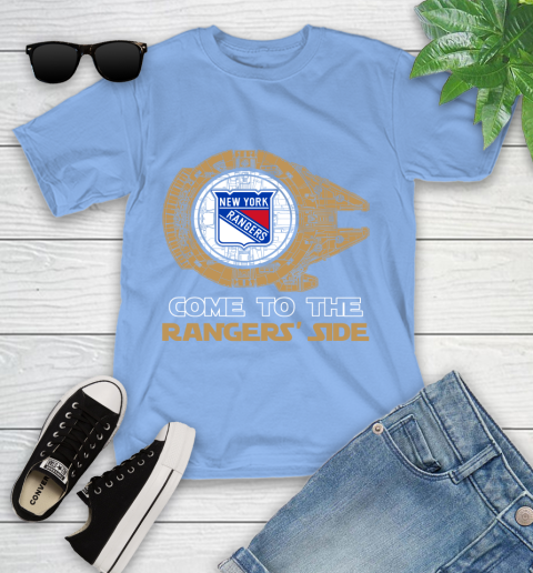 NHL Come To The New York Rangers Wars Hockey Sports Youth T-Shirt 15