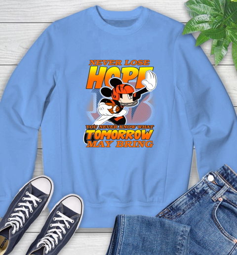 Cincinnati Bengals NFL Football Mickey Disney Never Lose Hope Sweatshirt 11