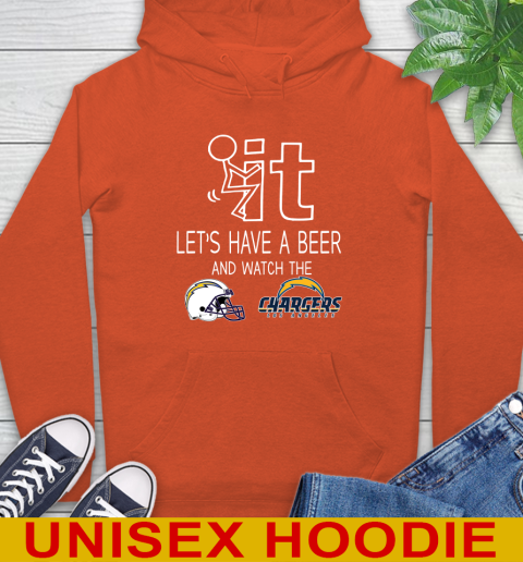 Los Angeles Chargers Football NFL Let's Have A Beer And Watch Your Team Sports Hoodie 4