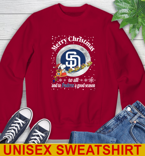 San Diego Padres Merry Christmas To All And To Padres A Good Season MLB Baseball Sports Sweatshirt - Image 10