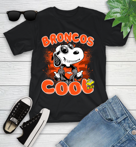 NFL Football Denver Broncos Cool Snoopy Shirt Youth T-Shirt