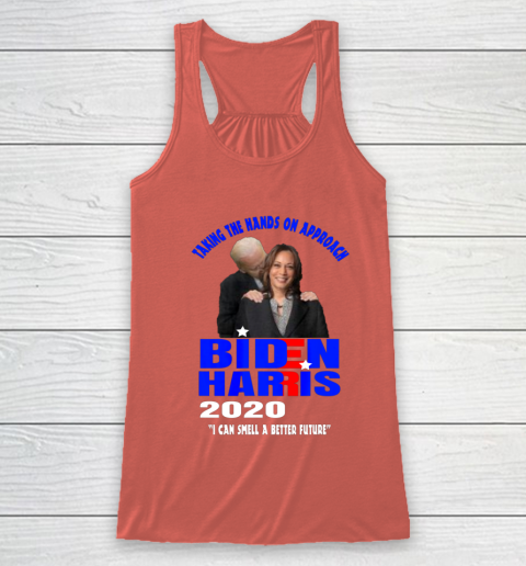 Anti Joe Biden Kamala Harris Hands On Can Smell The Future Racerback Tank - Image 4
