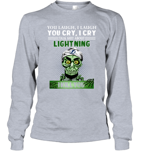 NHL Talk Shit About Tampa Bay Lightning I Kill You Achmed The Dead Terrorist Jeffrey Dunham Hockey wWZ7kqFTURL long sleeve tee 14 95 151514 front sport grey