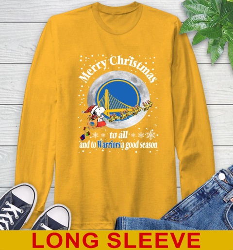Golden State Warriors Merry Christmas To All And To Warriors A Good Season NBA Basketball Sports Long Sleeve T-Shirt 2