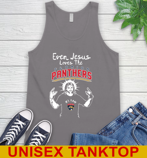 Florida Panthers NHL Hockey Even Jesus Loves The Panthers Shirt Tank Top 6