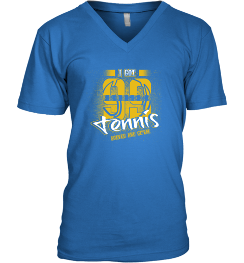 I Got 99 Problems TENNIS Solves All Of'em V-Neck T-Shirt 5 I Got 99 Problems TENNIS Solves All Of'em V-Neck T-Shirt - Image 5