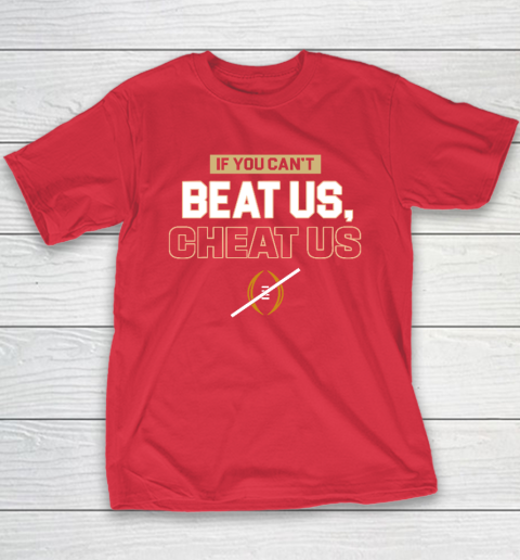 If You Can't Beat Us Cheat Us Youth T-Shirt 7