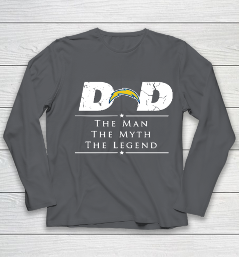 Los Angeles Chargers NFL Football Dad The Man The Myth The Legend Youth Long Sleeve 6