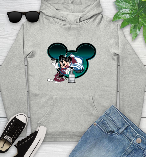 NHL Colorado Avalanche Stanley Cup Mickey Mouse Disney Hockey T Shirt Youth Hoodie