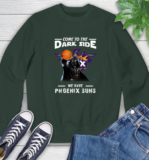 NBA Come To The Dark Side We Have Phoenix Suns Star Wars Darth Vader Basketball Sweatshirt 12