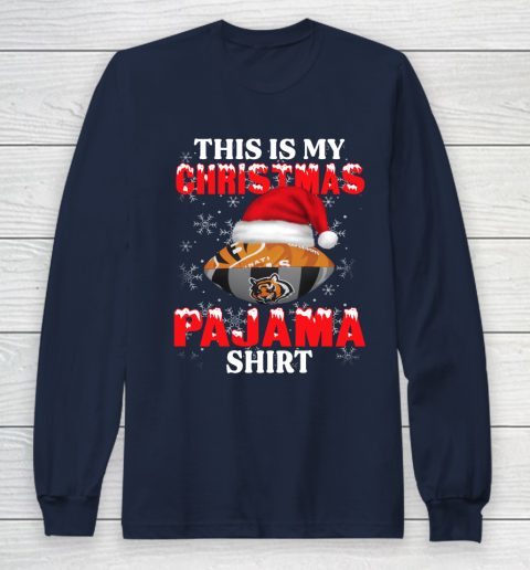 Cincinnati Bengals This Is My Christmas Pajama Shirt NFL Long Sleeve T-Shirt 2