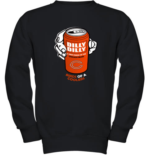 Bud Light Dilly Dilly! Chicago Bears Birds Of A Cooler Youth Sweatshirt