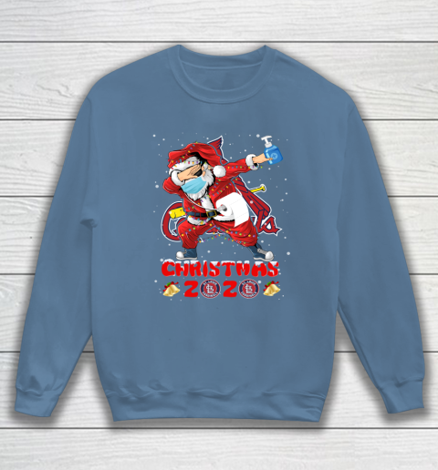 St.Louis Cardinals Funny Santa Claus Dabbing Christmas 2020 MLB Sweatshirt 6
