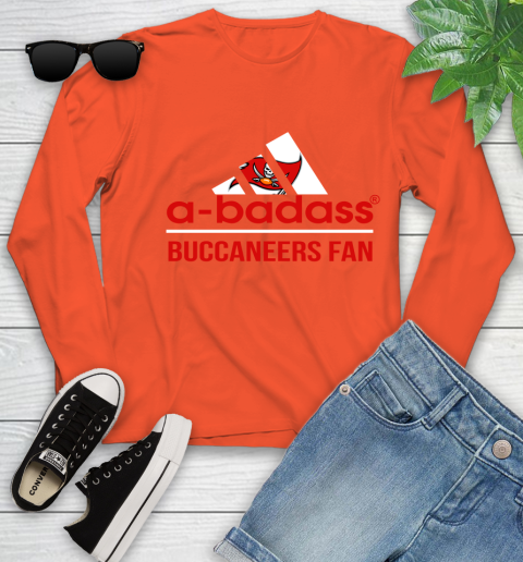 NFL A Badass Tampa Bay Buccaneers Fan Adidas Football Sports Youth Long Sleeve 3