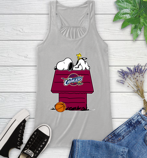 Cleveland Cavaliers NBA Basketball Snoopy Woodstock The Peanuts Movie Racerback Tank