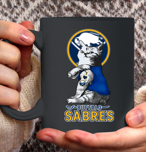 NHL My Cat Loves Buffalo Sabres Hockey Ceramic Mug 11oz