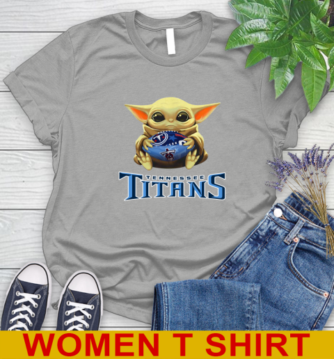 NFL Football Tennessee Titans Baby Yoda Star Wars Shirt Women's T-Shirt 11