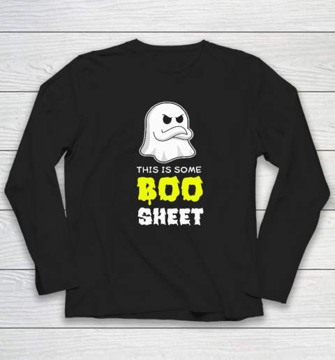 This Is Some Boo Sheet Shirt Funny Ghost Spooky Party Idea Cute Long Sleeve T-Shirt