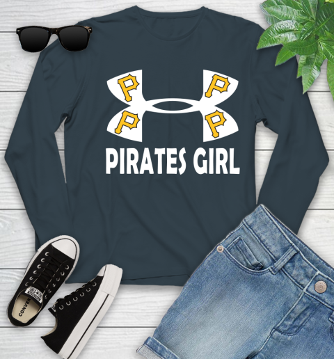 MLB Pittsburgh Pirates Under Armour Baseball Sports Youth Long Sleeve 9