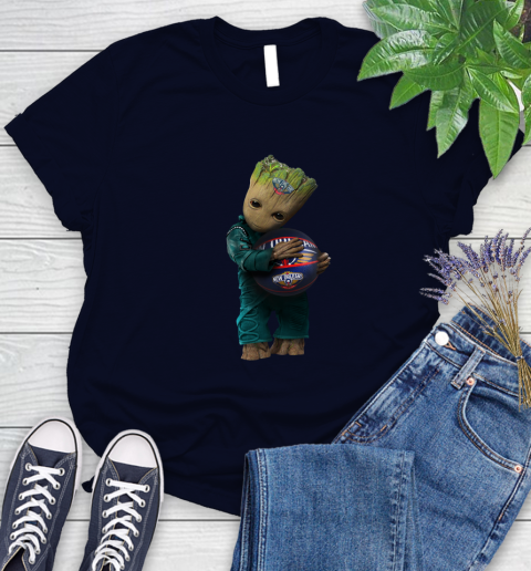 NBA Groot Guardians Of The Galaxy Basketball Sports New Orleans Pelicans Women's T-Shirt 3