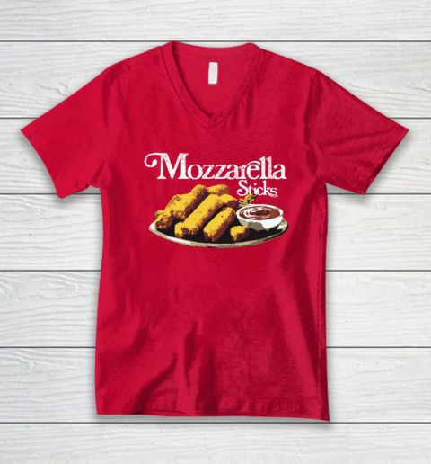 Mozzarella Sticks V-Neck T-Shirt 5