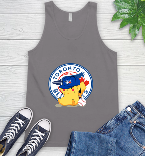 MLB Pikachu Baseball Sports Toronto Blue Jays Tank Top 7