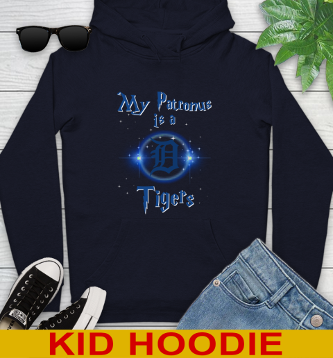 MLB Baseball Harry Potter My Patronus Is A Detroit Tigers Youth Hoodie 3