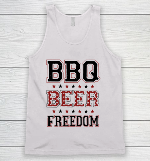 BBQ Beer Freedom Trump Fan Tank Top 2