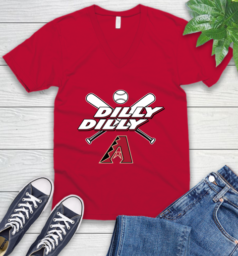 MLB Arizona Diamondbacks Dilly Dilly Baseball Sports V-Neck T-Shirt 8
