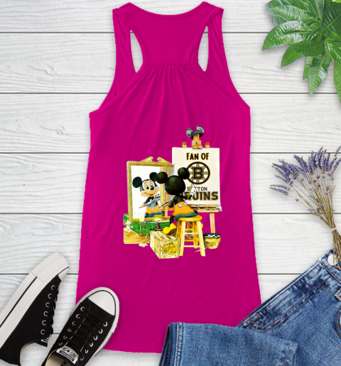 NHL Hockey Boston Bruins Mickey Drawing Shirt 41