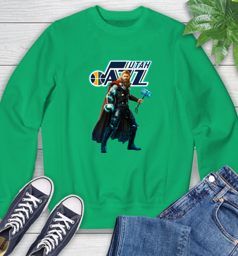 NBA Thor Avengers Endgame Basketball Utah Jazz Sweatshirt 6