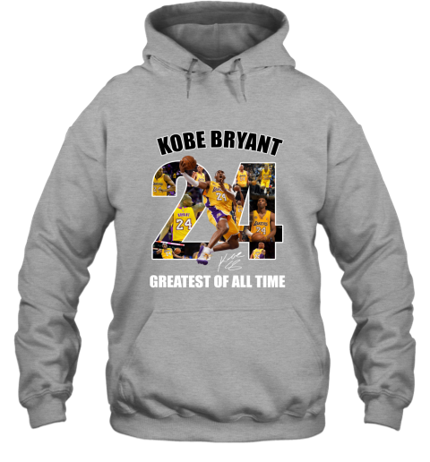 Kobe Bryant Greatest Of All Time Number 24 Signature Hoodie