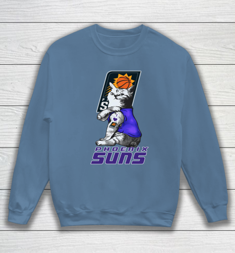 NBA Basketball My Cat Loves Phoenix Suns Sweatshirt 6