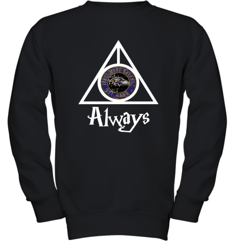 Always Love The Baltimore Ravens x Harry Potter Mashup Youth Sweatshirt