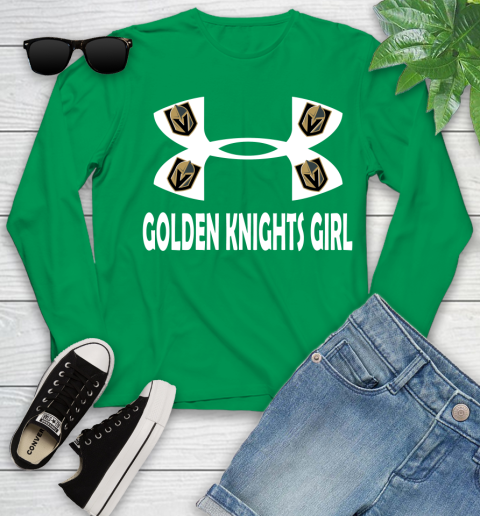 NHL Vegas Golden Knights Girl Under Armour Hockey Sports Youth Long Sleeve 7