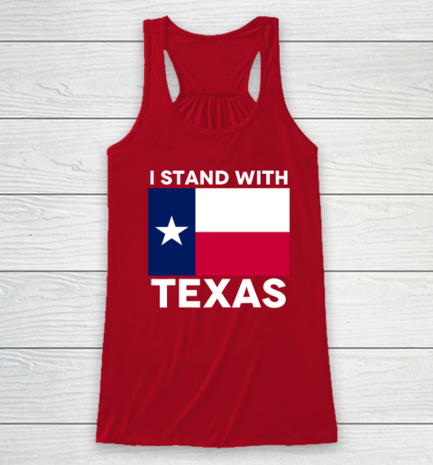 I Stand With Texas Racerback Tank 3