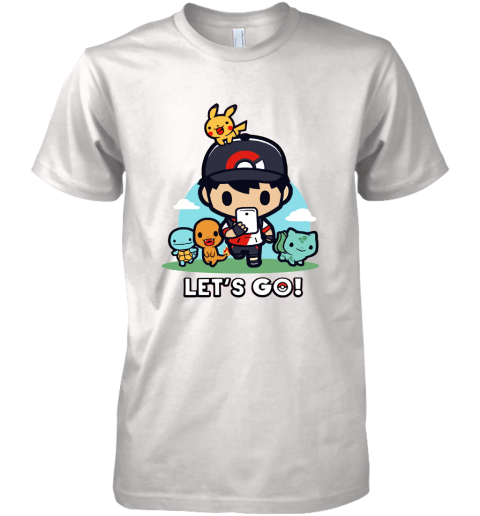 Let's Go Chibi Starter Pokemon Premium Men's T-Shirt