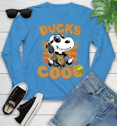 NHL Hockey Anaheim Ducks Cool Snoopy Shirt Youth Long Sleeve 7