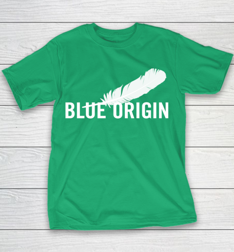 Blue Origin  All White Youth T-Shirt 3