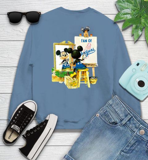 MLB Baseball Los Angeles Dodgers Mickey Drawing Shirt 33