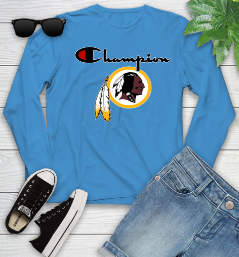 NFL Football Washington Redskins Champion Shirt Youth Long Sleeve 5