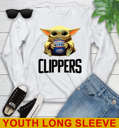 NBA Basketball LA Clippers Star Wars Baby Yoda Shirt 122