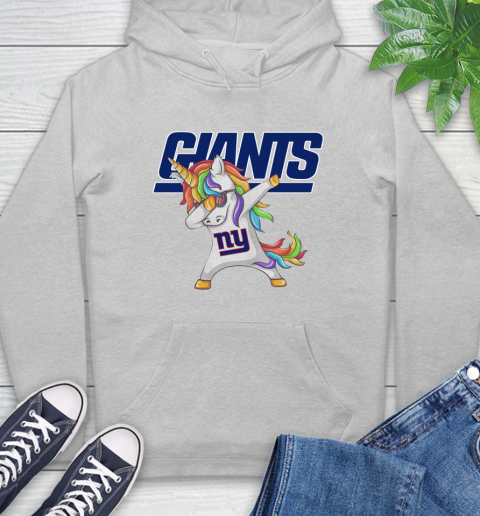 New York Giants NFL Football Funny Unicorn Dabbing Sports Hoodie 6