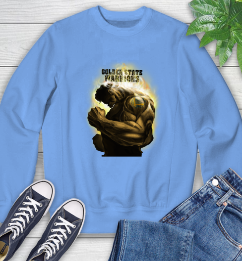 Golden State Warriors NBA Basketball Hulk Marvel Avengers Sports Sweatshirt 11