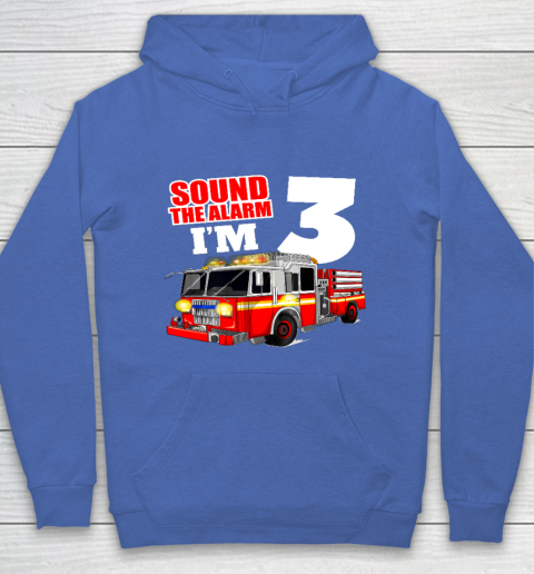 Kids Fire Truck 3rd Birthday T Shirt Boy Firefighter 3 Years Old Hoodie 6