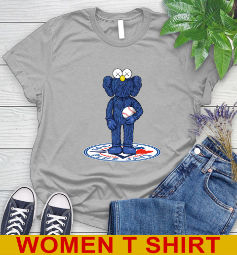 MLB Baseball Toronto Blue Jays Kaws Bff Blue Figure Shirt Women's T-Shirt 5