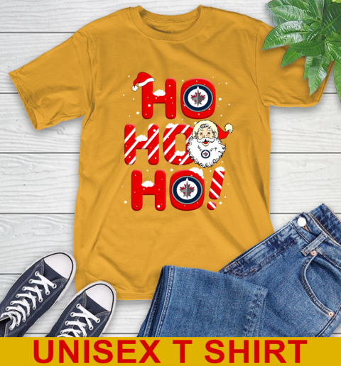 Winnipeg Jets NHL Hockey Ho Ho Ho Santa Claus Merry Christmas Shirt T-Shirt 2