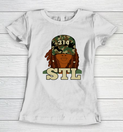 314 STL _ St. Louis Black Woman Locs Women's T-Shirt