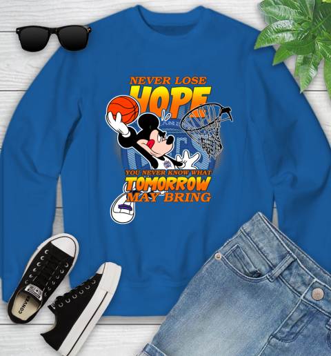 Sacramento Kings NBA Basketball Mickey Disney Never Lose Hope Youth Sweatshirt 7